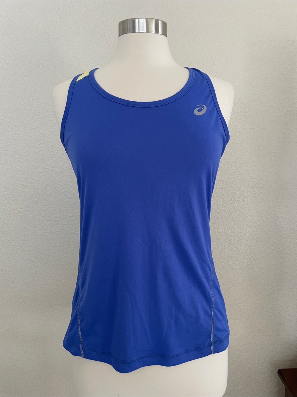 Asics Royal Blue Women's Performance Tank with Reflective Logo